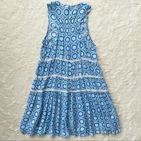 Tiare Hawaii blue lighthouse mini dress coverup one size - Picture 9 of 14